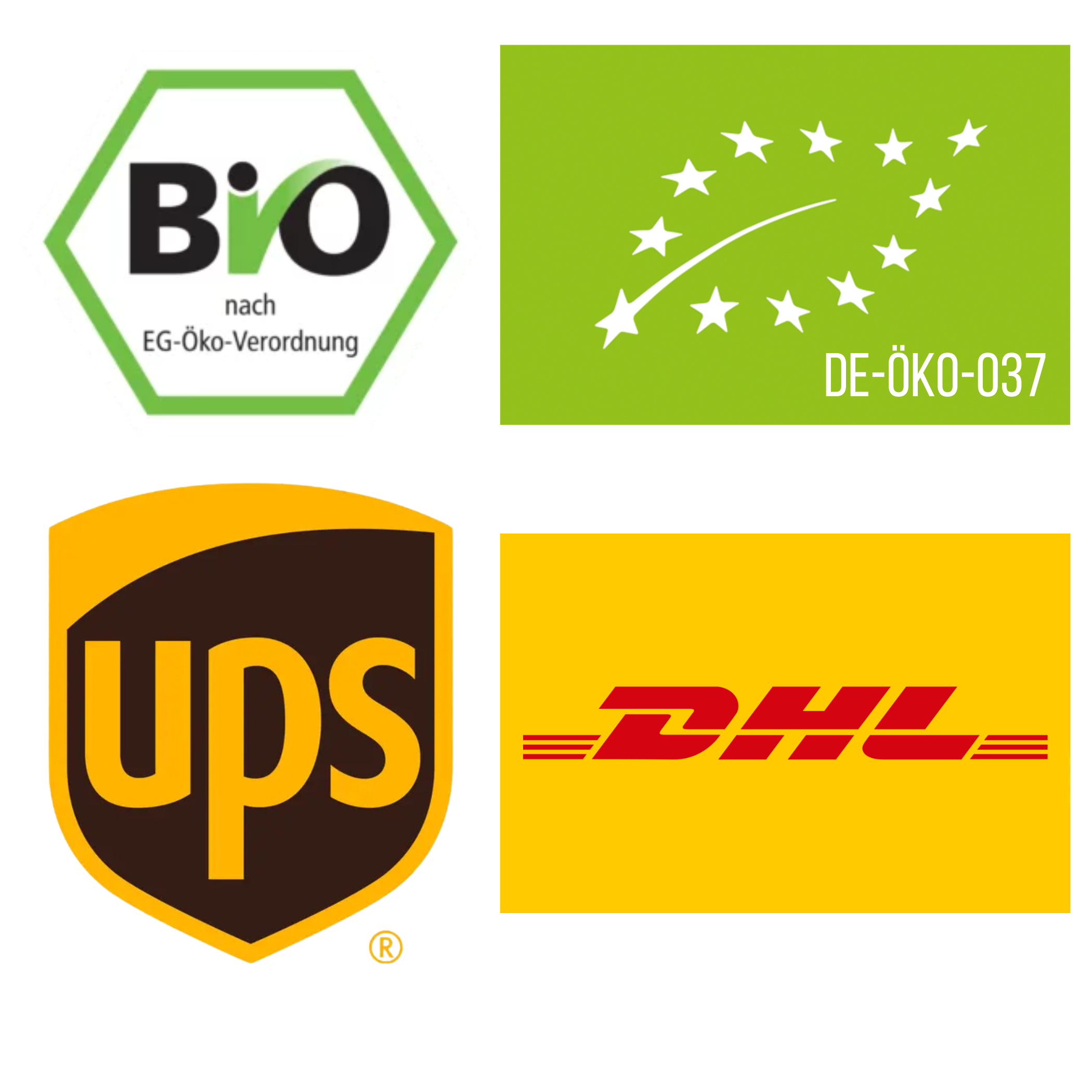 Bio UPS DHL Siegel